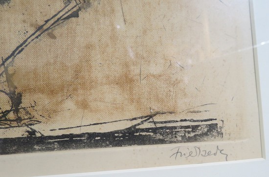 Johnny Friedlaender Trojan Horse Etching